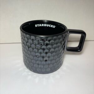 Starbucks Black Honeycomb Mug 2019 Limited Edition Square Handle Coffee Tea Mug